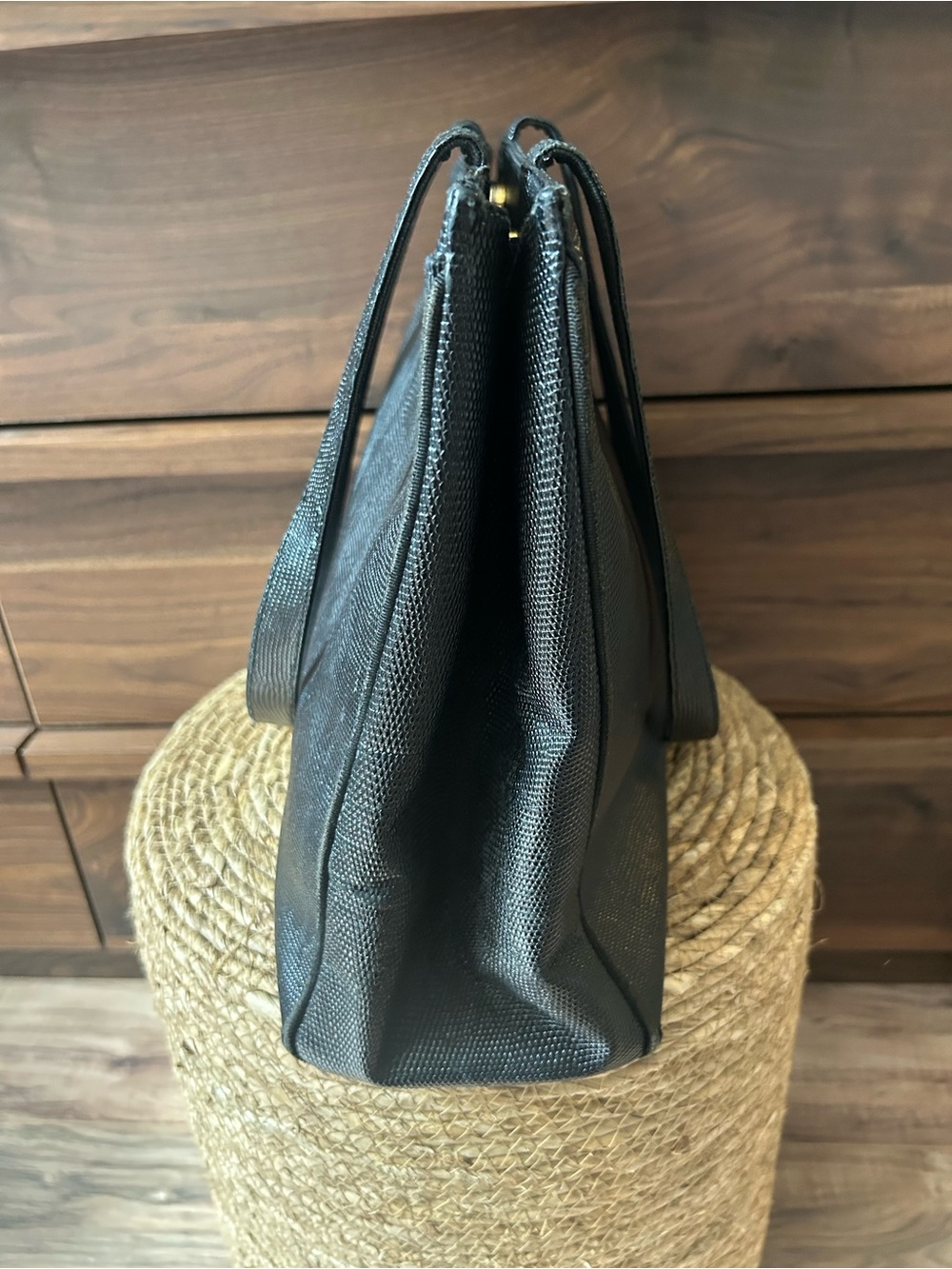 Salvatore Ferragamo Black Tote with Gold Buckle - Picture 7 of 15